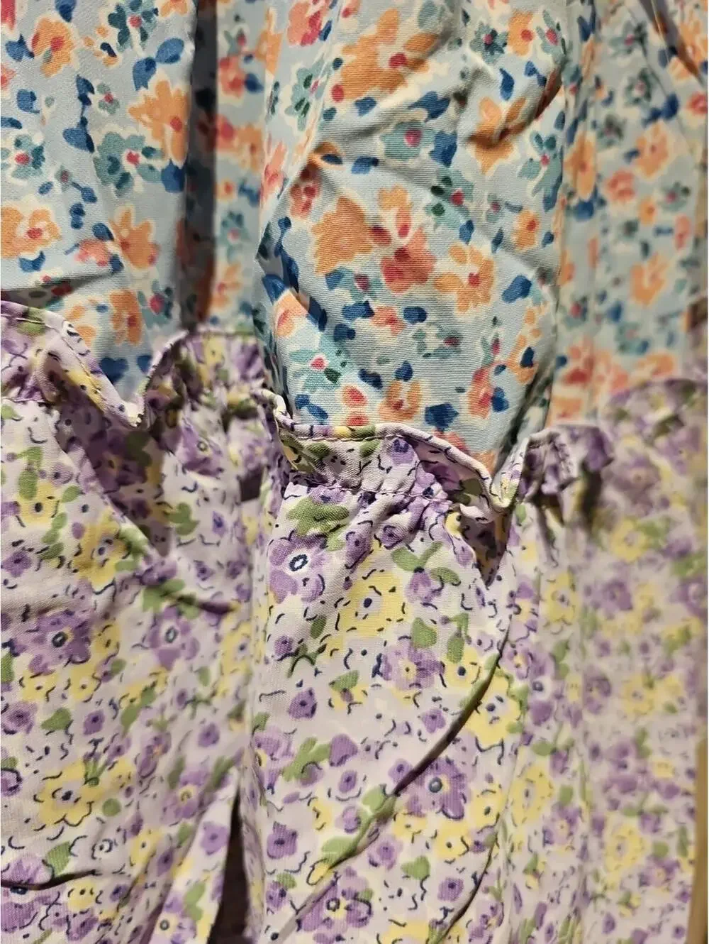 Umgee Tiered Floral Dress With Tie Back Size M. NWT - Picture 7 of 10